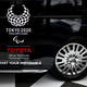 A Toyota logo, Worldwide Sponsor for Tokyo 2020 Olympic Games, is pictured on a taxi in Tokyo